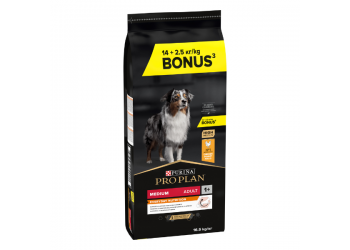 Purina Pro Plan Medium Adult OptiBalance con pollo e riso da kg 14 + kg 2,5 (€ 2,72 / kg)